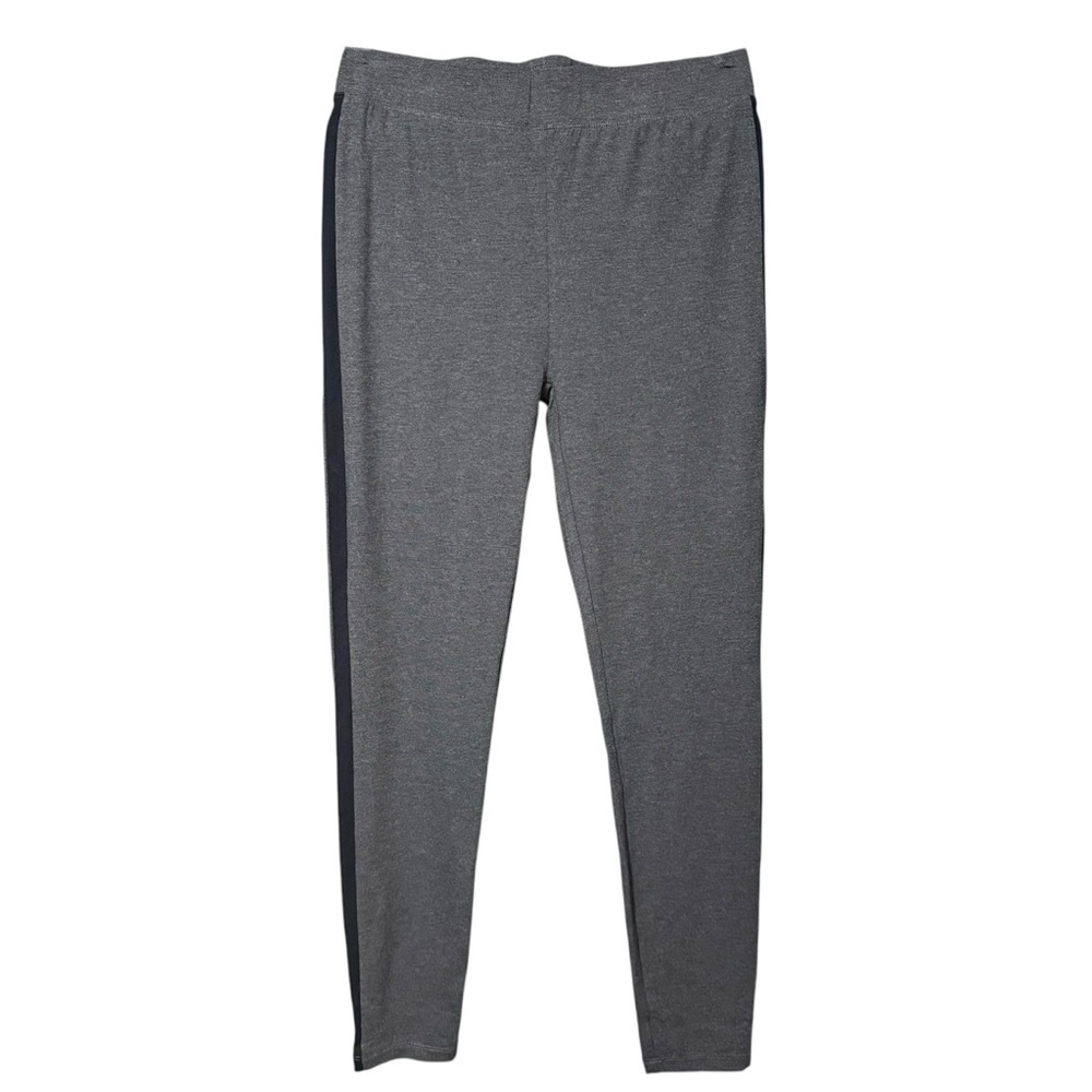The White Company Side Stripe Lounge Leggings Size Medium Charcoal Black NWT - Picture 2 of 7